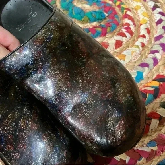 Dansko shiny  multicolor clogs - Picture 4 of 5
